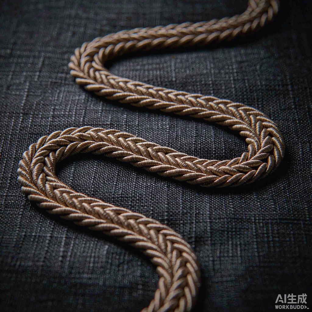 Cord embroidery raised outlines