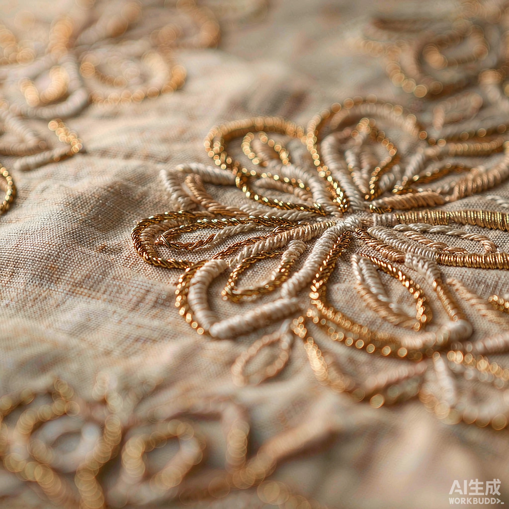 Specialty embroidery with mixed threads